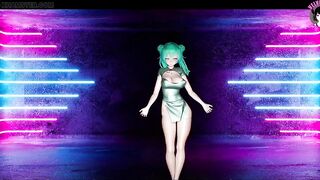 Sexy Miku In Hot Chinese Dress Dancing + Gradual Undressing (3D HENTAI)