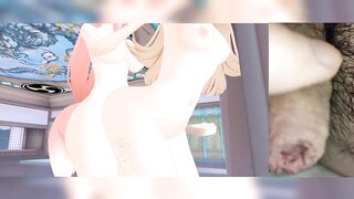 Genshin Impact Kirara and Yae Miko Futa Hentai (jerk off)