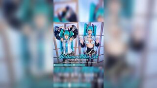 Hatsune Miku cosplay hentai