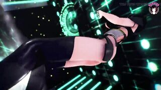 Thick Sex-Android - Hot Dance + Gradual Undressing (3D HENTAI)