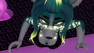 Sneck sucks Futa LilyKarter666 off at gloryhole