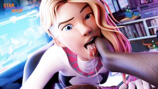 Spider-Gwen Likes Her Dicks Strong Blacked