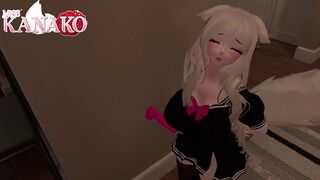 Catgirl Fucks Dildo in the Wild! She Goes Crazy!