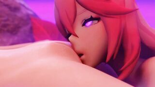 Raiden X Yae Miko Lesbian Genshin Hentai