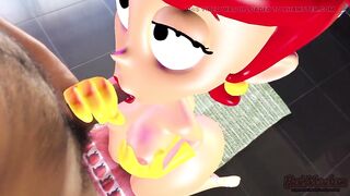 Dexters stepmom sucks cock in the kitchen