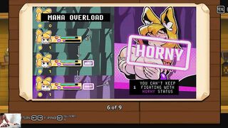 Amber's Breeding Quest - foxgirl touching herself and cumming during adventure