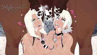 Gyaru Mirana and Marci loves BBC (Dota 2, Gangbang, Hentai Story)