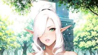 【AI animation】ダークエルフのお仕置きパイズリ【60fps】