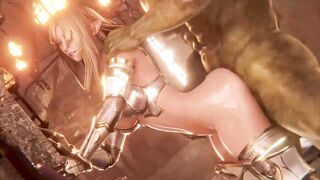 3d porn hentai beauitiful woman warrior fuck by monster giant cock