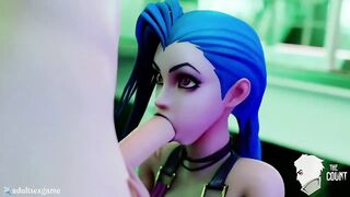 Jinx Playing Cock Cumming in mouth (TheCount) [League of Legends]