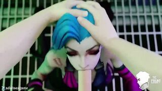Jinx Playing Cock Cumming in mouth (TheCount) [League of Legends]