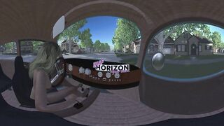 UHF Horizon: Joanna Cranking and Stalling the Beetle While Driving Naked VR 360