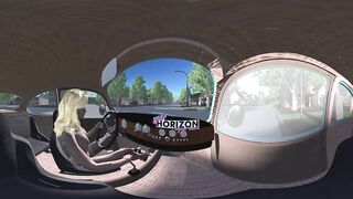 UHF Horizon: Joanna Cranking and Stalling the Beetle While Driving Naked VR 360