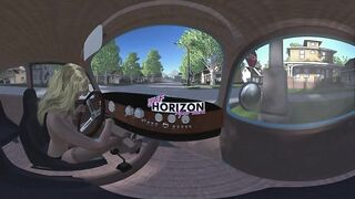 UHF Horizon: Joanna Cranking and Stalling the Beetle While Driving Naked VR 360