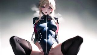 Horny mecha pilots wishing to be fucked hard (with pussy masturbation ASMR sound!) Uncensored Hentai