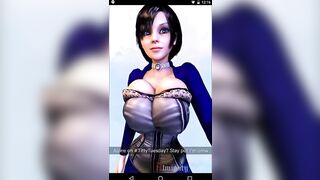 Elizabeth Sends a Message Bouncing Her Perfect Tits As She Walks