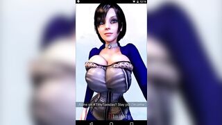 Elizabeth Sends a Message Bouncing Her Perfect Tits As She Walks
