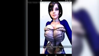 Elizabeth Sends a Message Bouncing Her Perfect Tits As She Walks