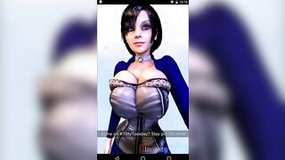 Elizabeth Sends a Message Bouncing Her Perfect Tits As She Walks