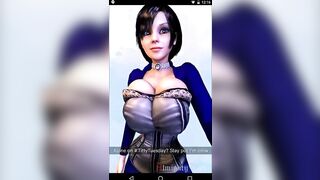 Elizabeth Sends a Message Bouncing Her Perfect Tits As She Walks