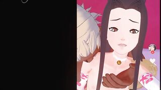 Haku and Raikage having fun in Love Hotel (Naruto, Animated)