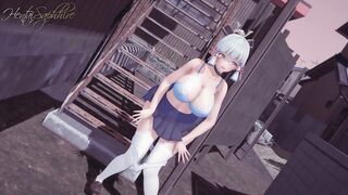 Ayaka Kamisato is slut (Animated Hentai, Genshin Impact)