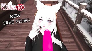 CATGIRL gives SLOPPY BJ for a very GOOD BOY!!! WEARING HOODIE BJ!!!!