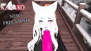 CATGIRL gives SLOPPY BJ for a very GOOD BOY!!! WEARING HOODIE BJ!!!!