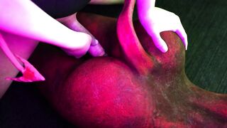 3D Une diablesse sexy se fait prendre par tout les troue