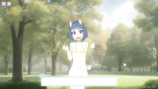 Lust's Cupid, a 2D sex simulation game Furry characters and blowjob in a public park