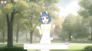 Lust's Cupid, a 2D sex simulation game Furry characters and blowjob in a public park