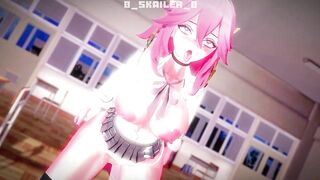 Genshin Impact - Yae Miko in school uniform