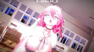 Genshin Impact - Yae Miko in school uniform