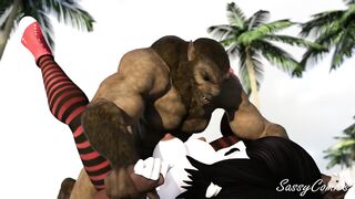 Mavis Dracula Fucked Hard by Monster on Public golf course