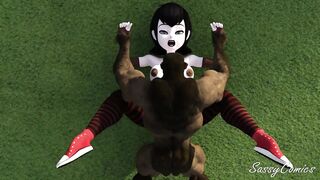 Mavis Dracula Fucked Hard by Monster on Public golf course