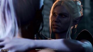 Lesbian Dark Skin Elf x Minthara Baldurs Gate 3 1080p 60fps Ultra