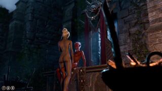Lesbian Dark Skin Elf x Minthara Baldurs Gate 3 1080p 60fps Ultra