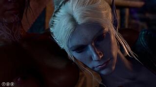 Lesbian Dark Skin Elf x Minthara Baldurs Gate 3 1080p 60fps Ultra