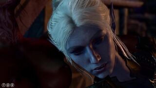 Lesbian Dark Skin Elf x Minthara Baldurs Gate 3 1080p 60fps Ultra