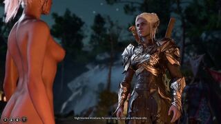 Lesbian Dark Skin Elf x Minthara Baldurs Gate 3 1080p 60fps Ultra