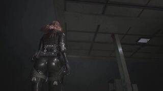Sexy Black Widow Natasha Romanoff_Latex Chubby Thicker Nude_Sexy Latex Big Ass Resident Evil 2