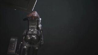 Sexy Black Widow Natasha Romanoff_Latex Chubby Thicker Nude_Sexy Latex Big Ass Resident Evil 2