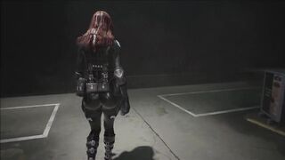 Sexy Black Widow Natasha Romanoff_Latex Chubby Thicker Nude_Sexy Latex Big Ass Resident Evil 2