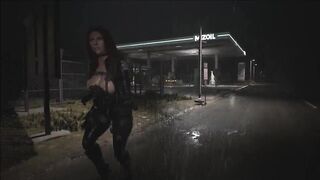 Sexy Black Widow Natasha Romanoff_Latex Chubby Thicker Nude_Sexy Latex Big Ass Resident Evil 2
