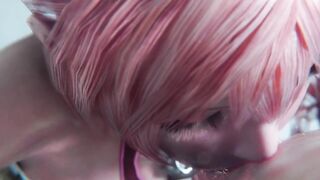 Serah Farron ( final fantasy ) make a beautiful blowjob
