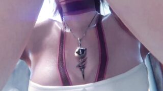 Serah Farron ( final fantasy ) make a beautiful blowjob
