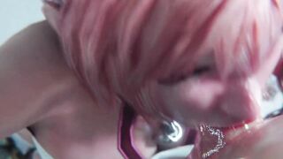 Serah Farron ( final fantasy ) make a beautiful blowjob