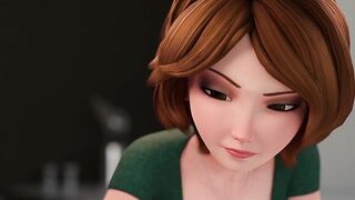 Cassy ( Big hero 6 ) have anal sex and gets cummed
