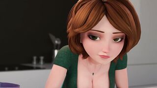 Cassy ( Big hero 6 ) have anal sex and gets cummed