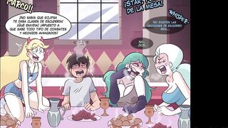 La Milf Eclipsa Salta Sobre la Verga de Marcos para satisfacer su Hambre de Verga